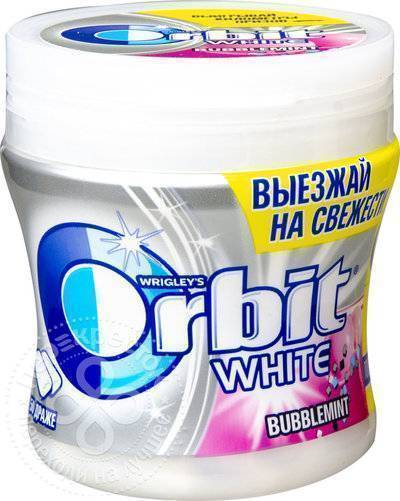 Марс Жевательная резинка Orbit White Bubblemint 68г Марс 
