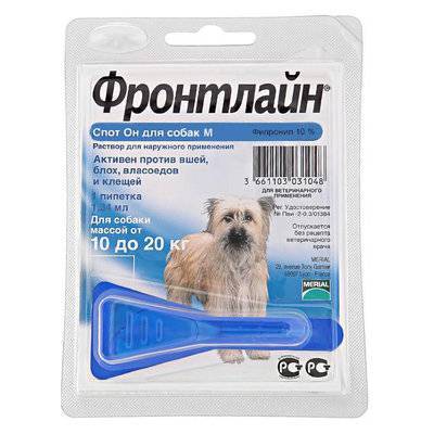 MERIAL MERIAL Фронтлайн Спот-Он М для собак 10-20кг 1 пипетка 