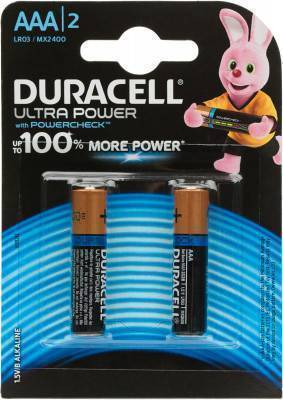 Duracell Батарейки щелочные Duracell Ultra Power ААА/LR03, 2 шт. P02F2E15IH