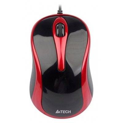 A4Tech Мышь проводная A4tech N-360-2 Red-Black USB 