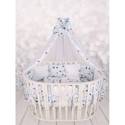 Amarobaby Комплект в кроватку AmaroBaby Exclusive Soft Collection Треугольники (15 предметов) AMARO-3015-SCT