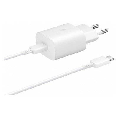 Samsung Сетевое зарядное устройство SAMSUNG USB Type-C, USB type-C, USB type-C, 3A, белый EP-TA800XWEGRU 