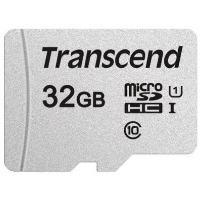 Transcend Карта памяти Transcend microSDHC 300S Class 10 UHS-I U1 32GB + SD adapter (TS32GUSD300S-A) 