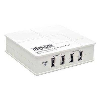 Tripplite Настольное зарядное устройство TRIPPLITE , 4xUSB, 2A, белый U280-004-OTG 