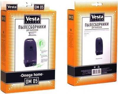 Vesta filter Vesta filter Бумажные пылесборники OM 05, 5 шт. OM05 