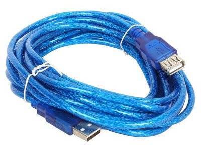 VCOM Telecom Кабель удлинительный Telecom USB2.0 AM/AF прозрачная изоляция 5.0m <VUS6956T-5M> VCOM Telecom VUS6956T-5MTBO 
