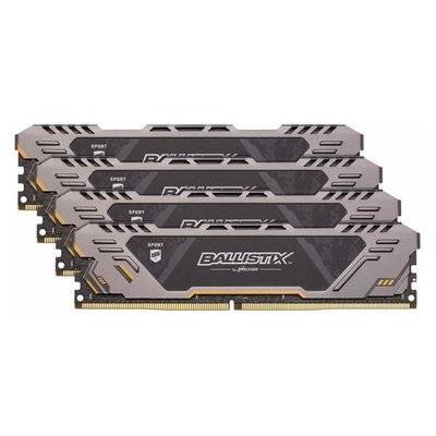 Crucial Модуль памяти CRUCIAL Ballistix Sport AT DDR4 - 4x 8Гб 2666, DIMM, Ret BLS4K8G4D26BFSTK 