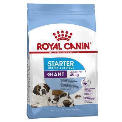 ROYAL CANIN Корм для собак ROYAL CANIN Size Giant Starter для щенков до 2 месяцев,беременных и кормящих сук гиганских пород от 45кг сух. 15кг Size Giant Starter для щенков до 2 месяцев,беременных и кормящих сук гиганских пород от 45кг сух. 15