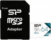 Silicon Power Карта памяти Silicon Power microSDXC 64GB Elite + адаптер (SP064GBSTXBU1V21SP) 