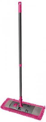 York Швабра с флаундером 40 см, телескопический черенок 130 см, еврорезьба, МОП микрофибра (тип К), YORK , 81300 "Salsa"