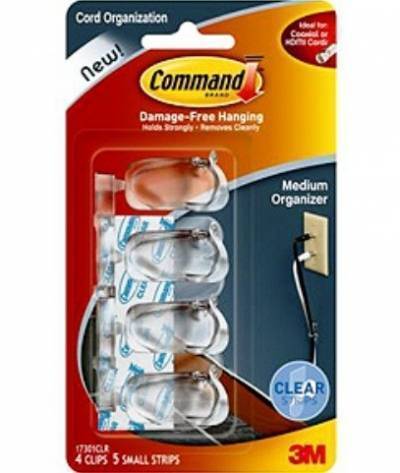 Command Держатель для проводов Command 17301clr 