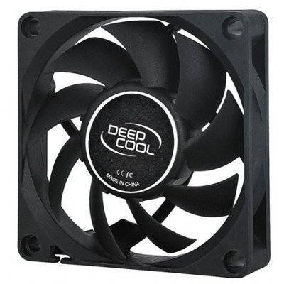 DeepCool Вентилятор Deepcool XFAN 70 70x70x15mm 3-pin 4-pin (Molex)27dB 50gr Bulk 