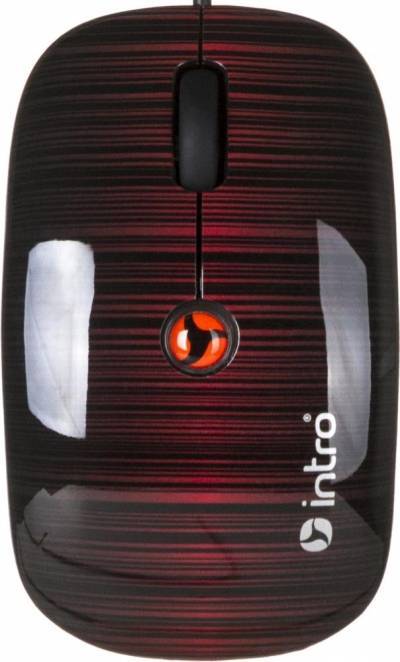 Intro Компьютерные мышки Intro MU205 mouse Black-Red USB 