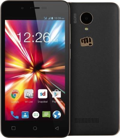 Micromax Мобильные телефоны Micromax Canvas Spark Q380 (черно-золотистый) 
