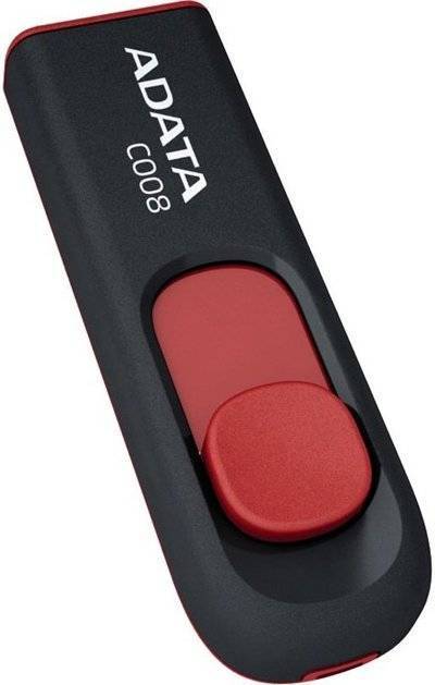 Adata Флешка Adata C008 USB 2.0 AC008-16G-RKD 16Gb Черная AC008-16G-RKD