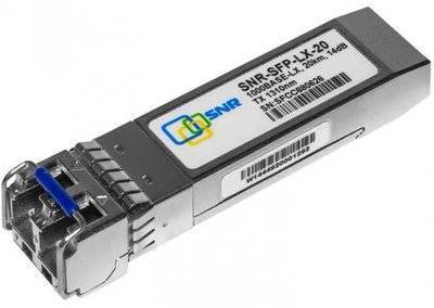 SNR Модуль SFP SNR , 20 км, LC, Tx:1310 нм, 1 Гбит/с, SM () SNR-SFP-LX-20 