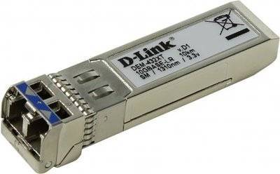 D-Link Трансивер сетевой D-Link 10GBASE-ER 10Gigabit Ethernet XFP Optical Transceiver 40km DEM-432XT DEM-432XT