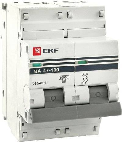 Ekf mcb47100-2-10C-pro Автоматический выключатель 2P 10А (C) 10kA ВА 47-100 PROxima EKF mcb47100-2-10C-pro