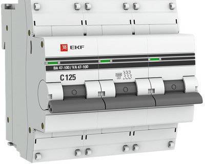 Ekf mcb47100-3-80D-pro Выключатель автоматический модульный 3п D 80А 10кА ВА 47-100 PROxima EKF ВА47-100 PROxima 80А D mcb47100-3-80D-pro