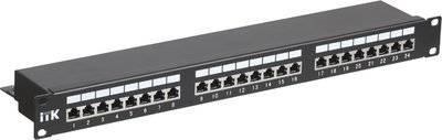 Iek PP24-1UC5ES-D05 ITK 1U патч-панель кат.5Е STP, 24 порта (IDC Dual) IEK PP24-1UC5ES-D05