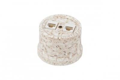 BIRONI B1-303-09 Лизетта Мрамор Розетка компьютерная 1-ая (RJ45) + ТЛФ 1-ая (RJ11) Bironi B1-303-09