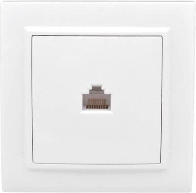 Ekf ERK00-135-10 Минск Розетка RJ-45+Phone СП белая Basic Упаковка (10 шт.) EKF ERK00-135-10