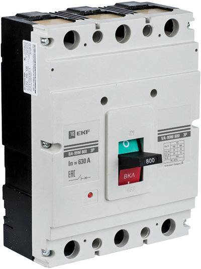Ekf mccb99-800-800m Выключатель автоматический ВА-99М 800/800А 3P 50кА Basic EKF mccb99-800-800m