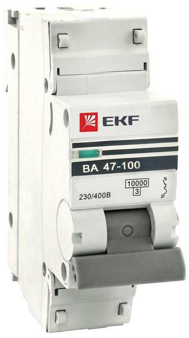 Ekf mcb47100-1-25D-pro Автоматический выключатель 1P 25А (D) 10kA ВА 47-100 PROxima EKF mcb47100-1-25D-pro