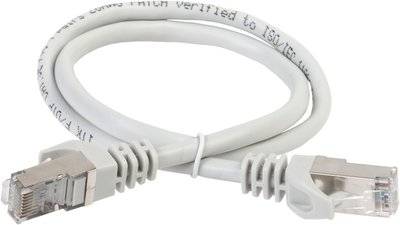 Iek PC01-C5EF-1M5 ITK Коммутационный шнур (патч-корд), кат.5Е FTP, 1,5м, серый IEK PC01-C5EF-1M5