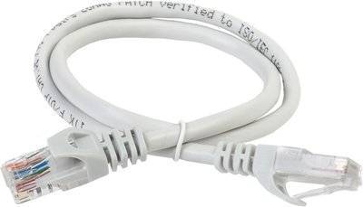 Iek PC01-C5EU-1M5 ITK Коммутационный шнур (патч-корд), кат.5Е UTP, 1,5м, серый IEK PC01-C5EU-1M5