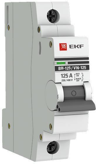 Ekf SL125-1-100-pro Выключатель нагрузки 1P 100А ВН-125 PROxima EKF PROxima ВН-125 SL125-1-100-pro