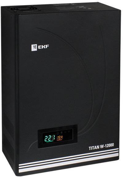 Ekf stab-w-12000 Стабилизатор напряжения настенный TITAN W-12000 PROxima EKF stab-w-12000