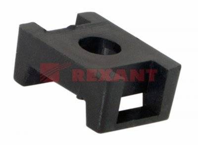 Rexant 07-2103 Площадка для крепления стяжки 16х22.2мм черн. (уп.100шт) Rexant 07-2103