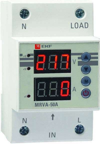 Ekf MRVA-50A Реле напряжения и тока с дисплеем MRVA 50A PROxima EKF MRVA-50A