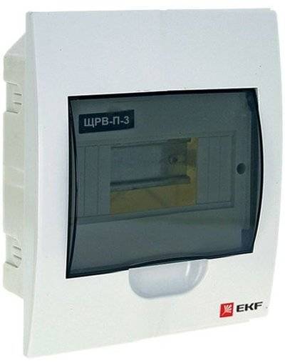 Ekf Pb40-v-3 Щит распред. встраиваемый ЩРВ-П- 3 IP41 PROxima EKF Pb40-v-3