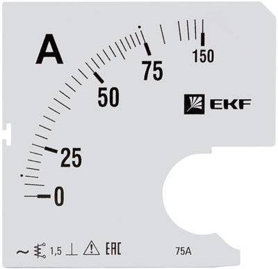 Ekf s-a961-75 Шкала сменная для A961 75/5А-1,5 PROxima EKF s-a961-75