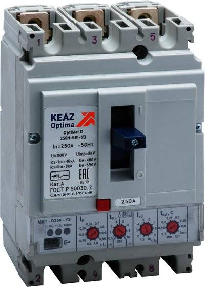КЭАЗ 144412 Выключатель автоматический OptiMat D100N-MR1-У3 КЭАЗ 144412