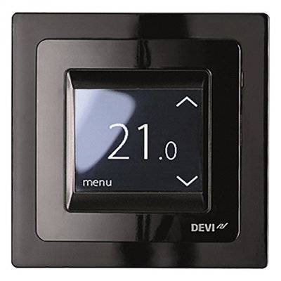 DEVI 140F1069 Терморегулятор reg Touch с комб. датчиков, черный DEVI 140F1069