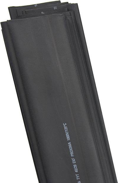 Ekf tut-40-b-1m Трубка термоусадочная ТУТ 40/20 черн. (уп.25шт) PROxima EKF tut-40-b-1m