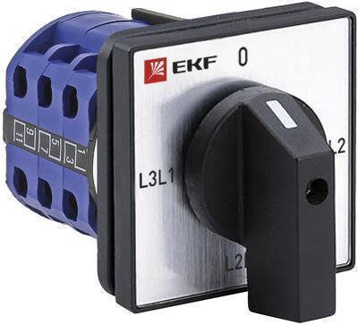 Ekf pk-1-73-10 Переключатель кулачковый ПК-1-73 10А 3P для вольтметра линейное напряжение PROxima EKF ПК-1-73 PROxima pk-1-73-10
