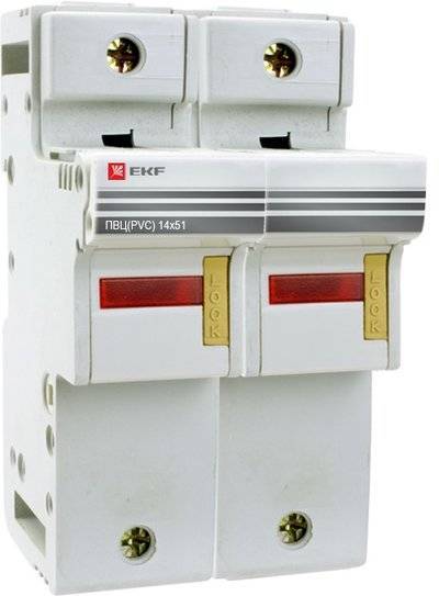 Ekf pr-14-51-2 Предохранитель-разъединитель для ПВЦ 14x51 2P (с индикацией) PROxima EKF pr-14-51-2