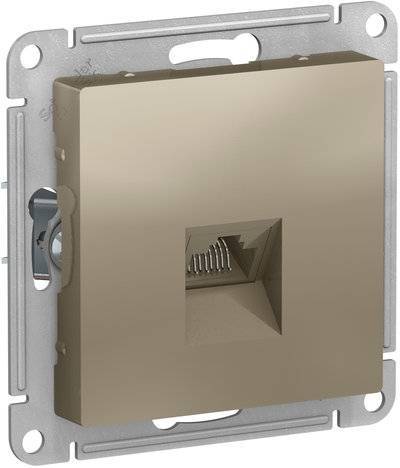 Schneider electric AtlasDesign ATN000583 Розетка компьютерная (RJ45, под рамку, скрытая установка, шампань) Schneider Electric ATN000583 AtlasDesign ATN000583