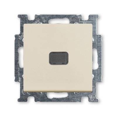 Abb Basic55 2CKA001012A2156 Выключатель одноклавишный (10 А, подсветка, под рамку, скрытая установка, слоновая кость) ABB 2CKA001012A2156