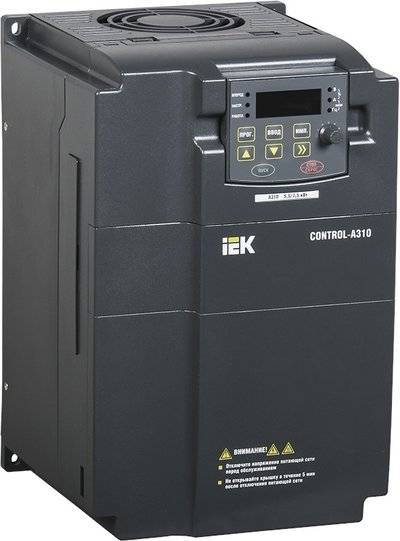 Iek CNT-A310D33V075-11TEZ Преобразователь частоты CONTROL-A310 380В, 3Ф 7,5-11 kW 17-25A IEK CNT-A310D33V075-11TEZ
