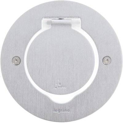 Legrand Mosaic 089701 Рамка 1 пост (крышка, нержавеющая сталь) Legrand 089701