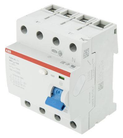 Abb F204 AC-100/0,3 2CSF204001R3900 Выключатель дифференциального тока четырехполюсный 100A 300мА (тип АС) ABB 2CSF204001R3900