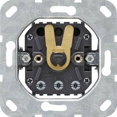 Gira System55 015400 Выключатель жалюзи поворотный (10 А, механизм, скрытая установка) Gira 015400