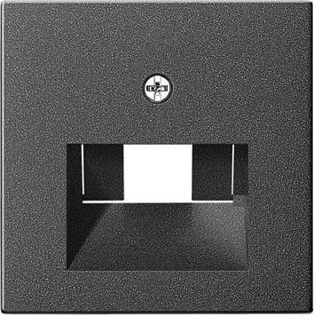 Gira System55 027028 Крышка розетки информационной (RJ11/RJ45, UAE/IAE, антрацит) Gira 027028