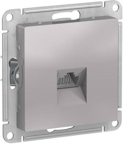 Schneider electric AtlasDesign ATN000383 Розетка компьютерная (RJ45, под рамку, скрытая установка, алюминий) Schneider Electric ATN000383 AtlasDesign ATN000383
