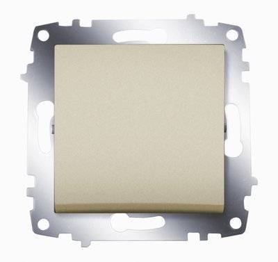 Abb Cosmo 619-011400-200 Выключатель одноклавишный (10 А, под рамку, с/у, титан) ABB 619-011400-200